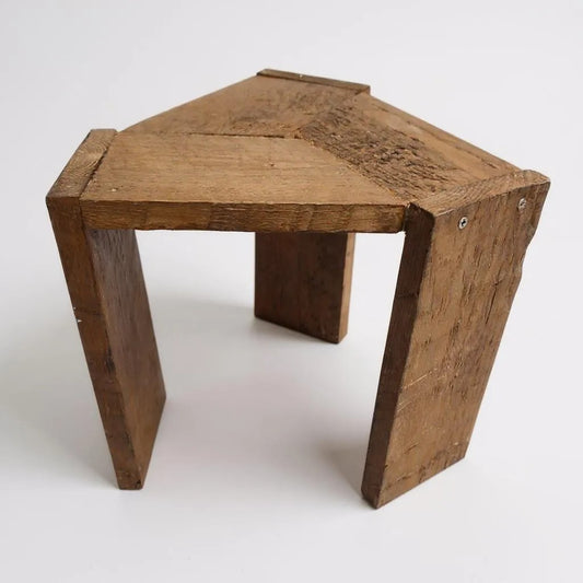 TRIA - Taburete decorativo madera maciza
