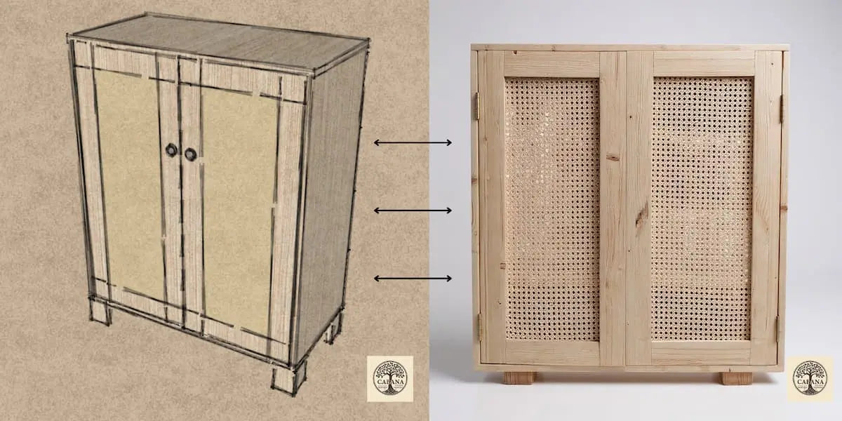 de diseño a mueble a medida de cabana studio bcn