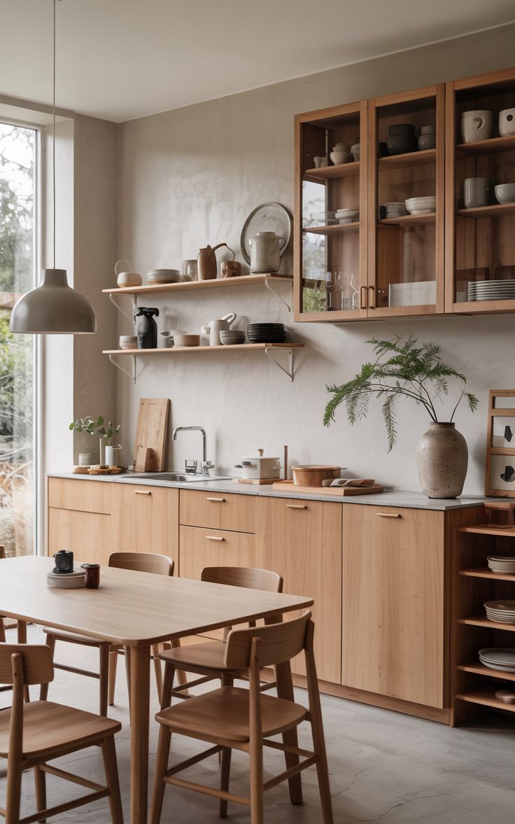 muebles de cocina a medida de madera minimalista